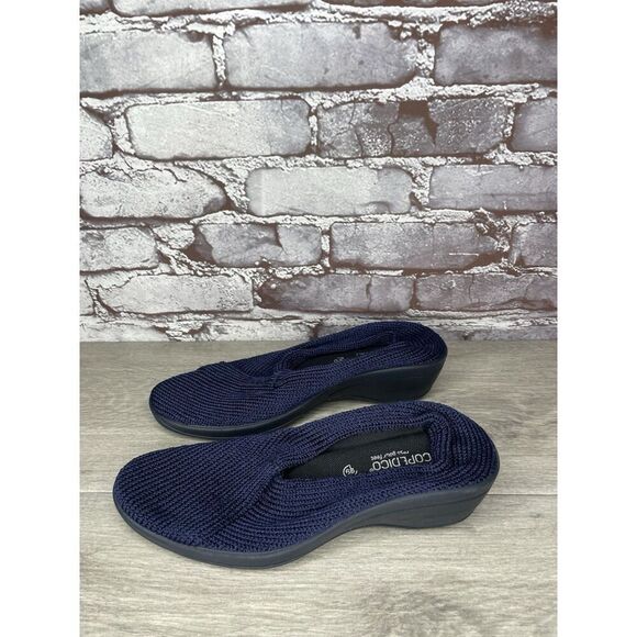 Arcopedico Shoes Mailu Blue Fabric Comfort Slip On Light Knit Women 39EU/8.5M US - Picture 11 of 16